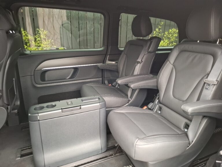 Premium Mercedes V-Class passenger seating area