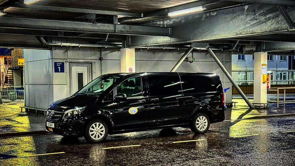 Private hire vehicle arranged for a pre-booked collection
