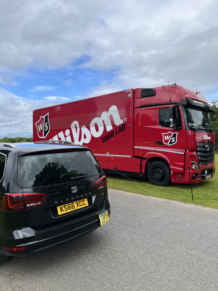 Golf transfer visit at Wilson Tour Lab, Loch Lomond