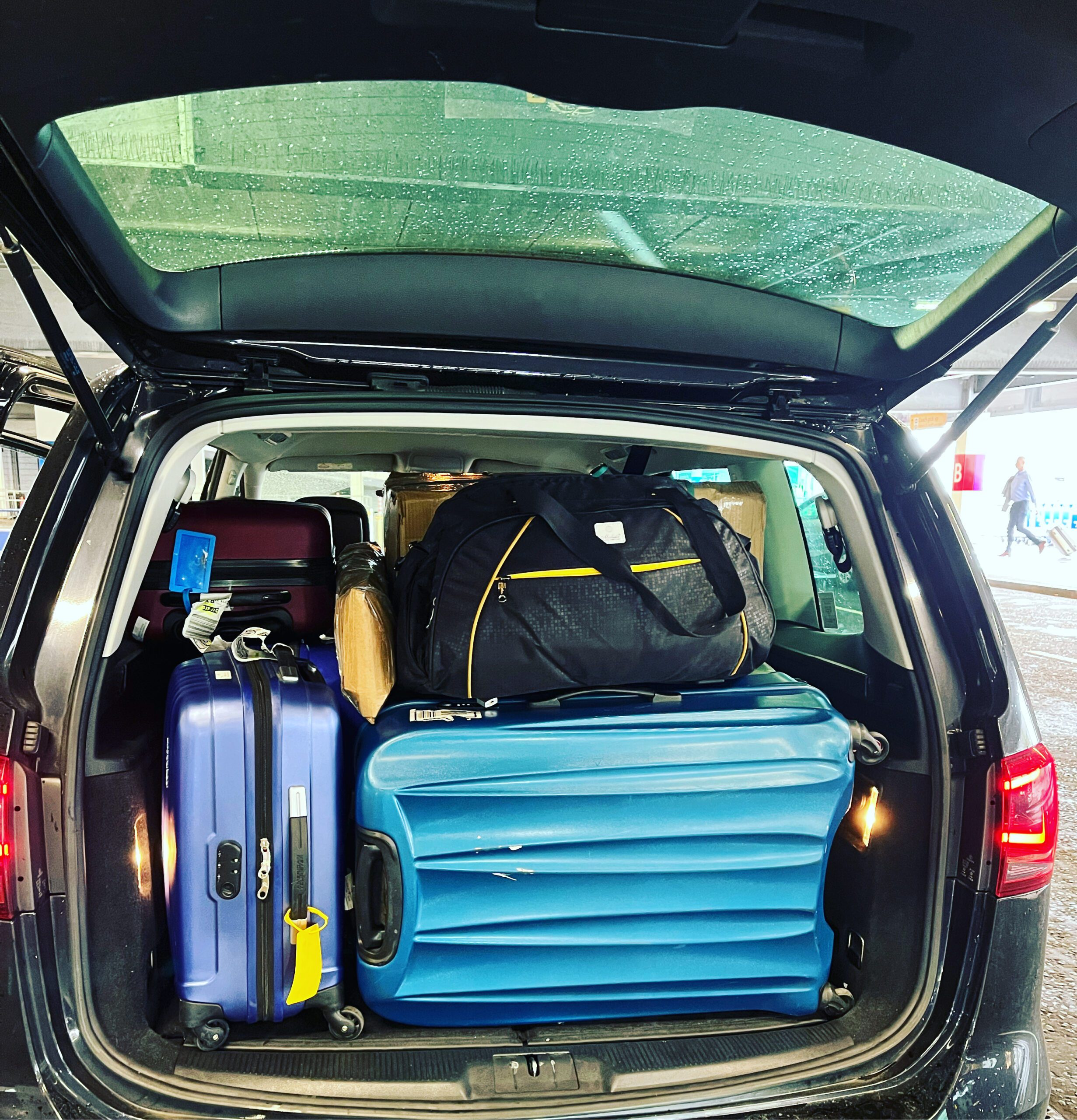 Typical MPV boot and luggage space