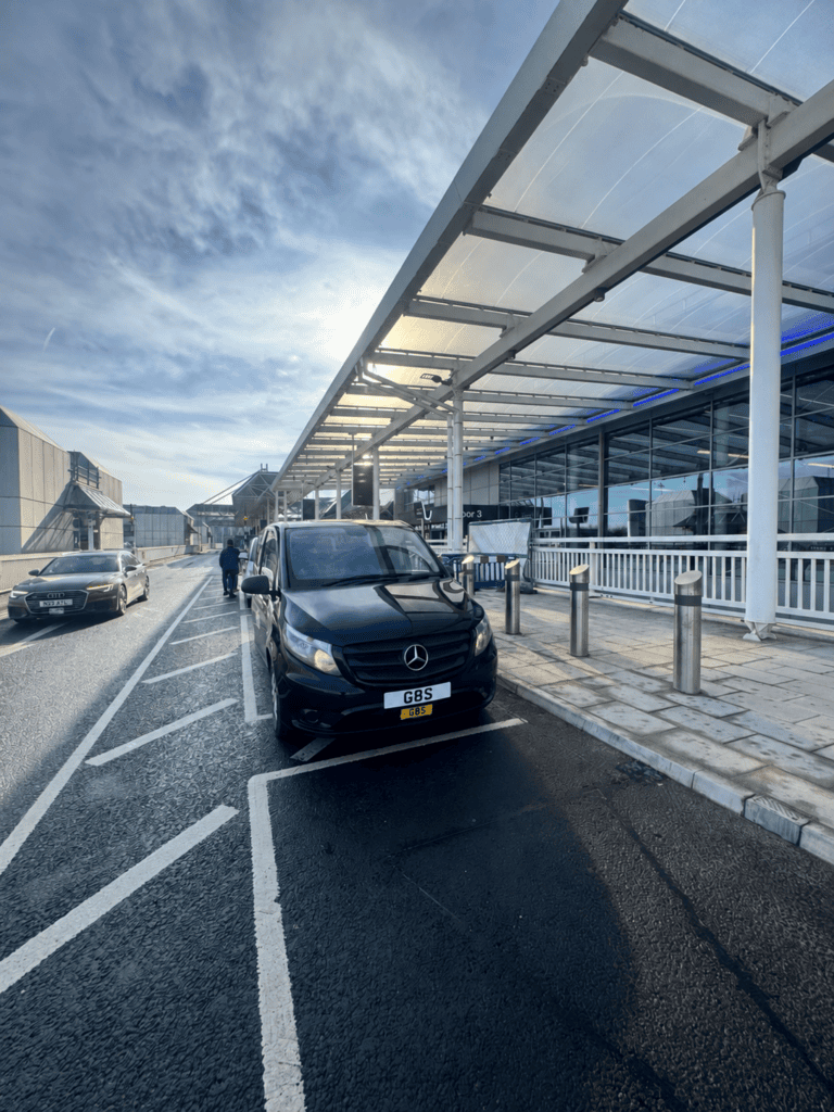 Example of a longer-distance airport journey to Manchester Airport