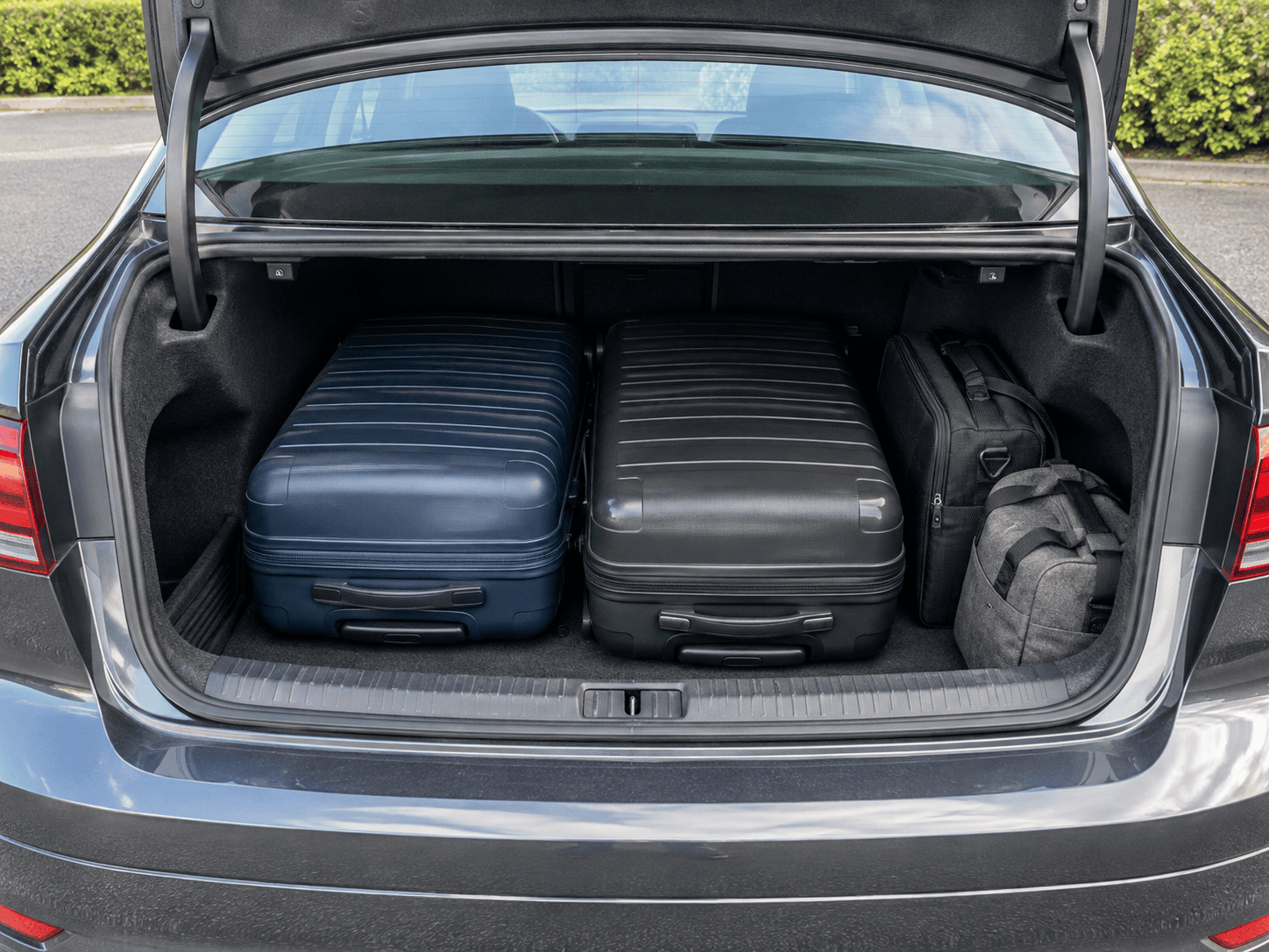 Typical saloon boot and luggage space
