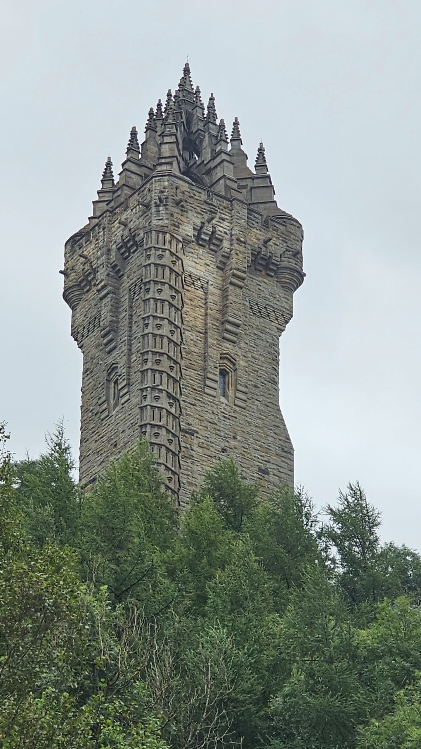 National Wallace Monument overlooking Stirling in Scotland